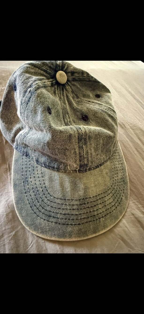 NWT Melrose and Market Baseball Hat One Size Washed Light Blue Denim Cap